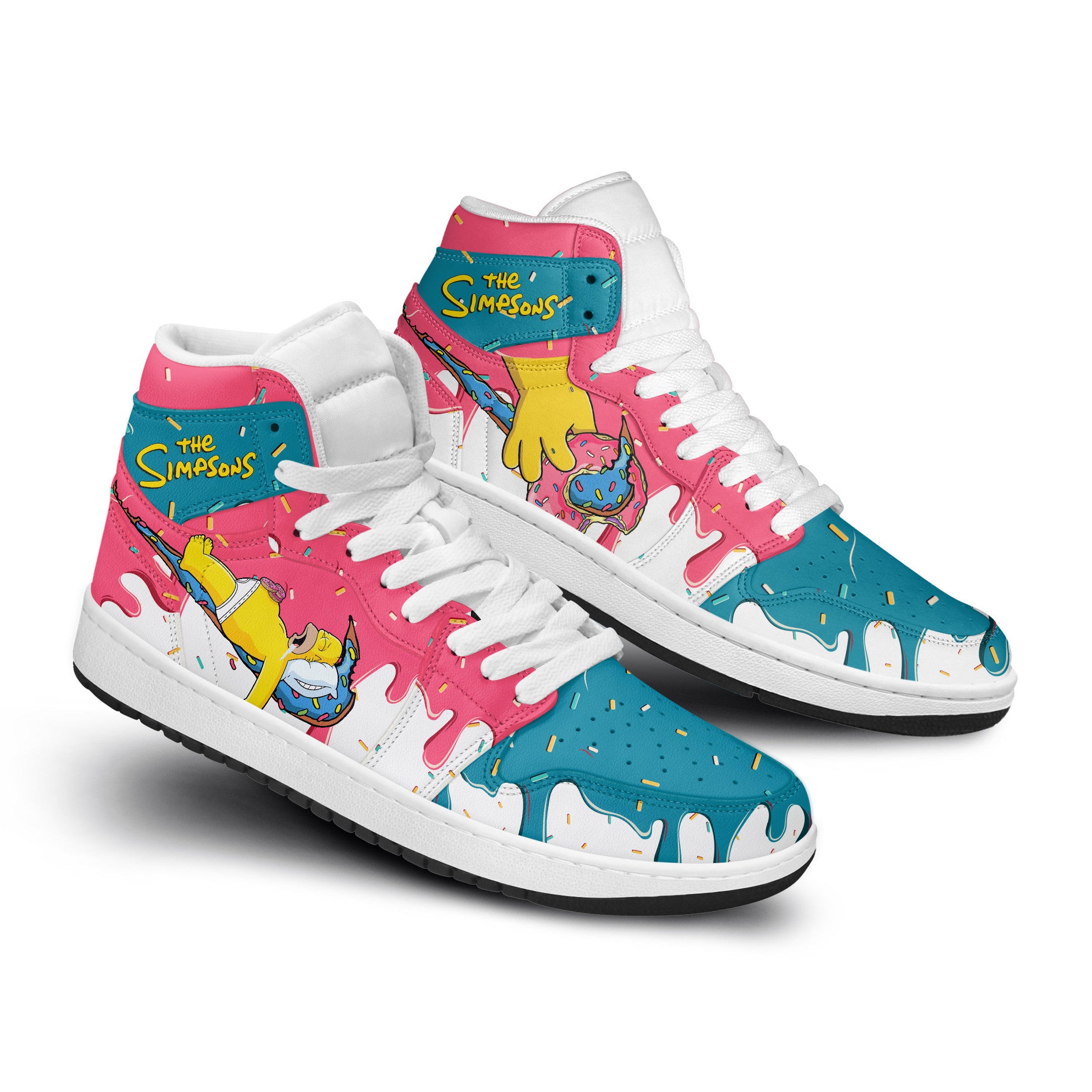 GMC AJ1 High Sneakers Shoes Printed For Men And Women - Image 3