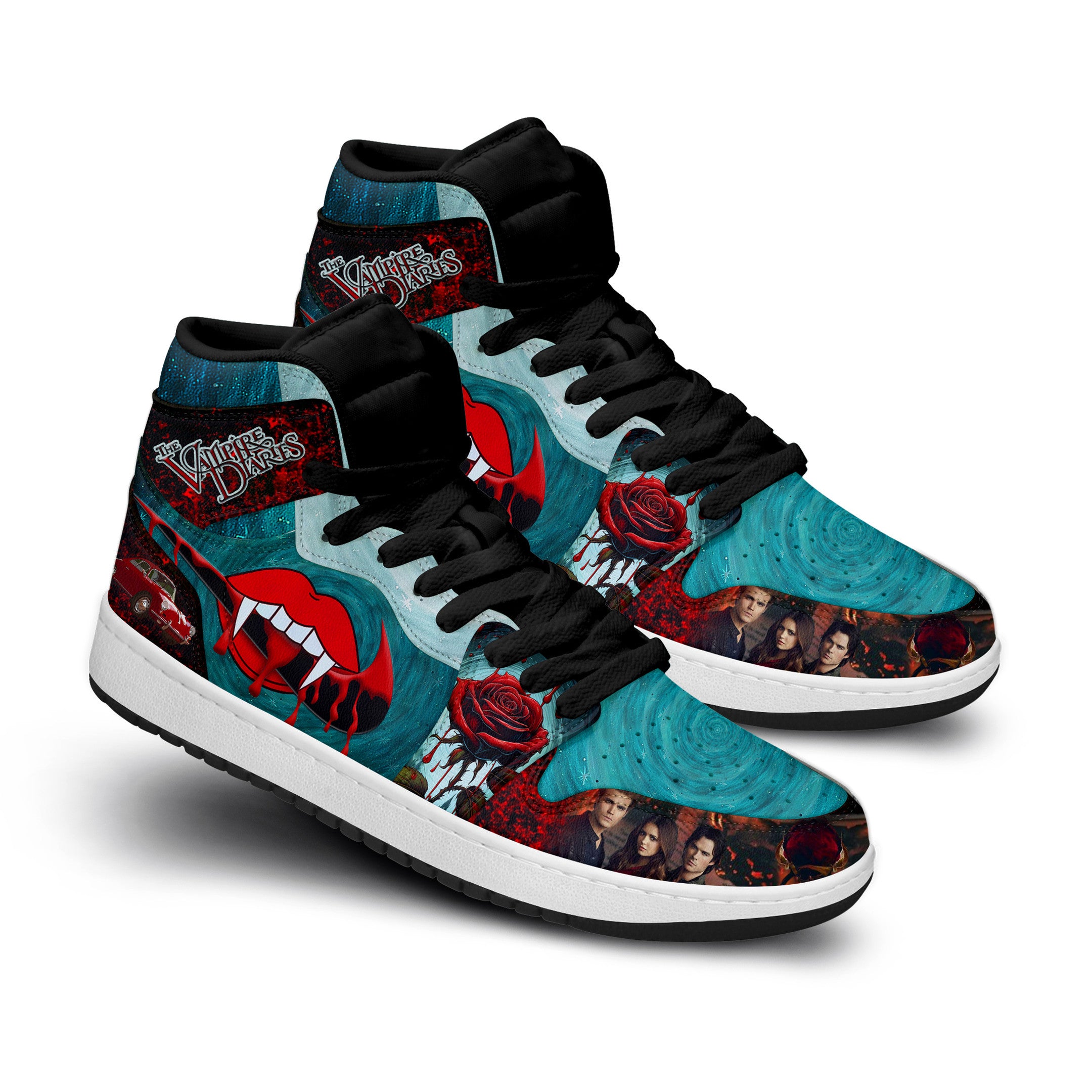 Thunderbird AJ1 High Sneakers Shoes Printed For Men And Women - Image 3