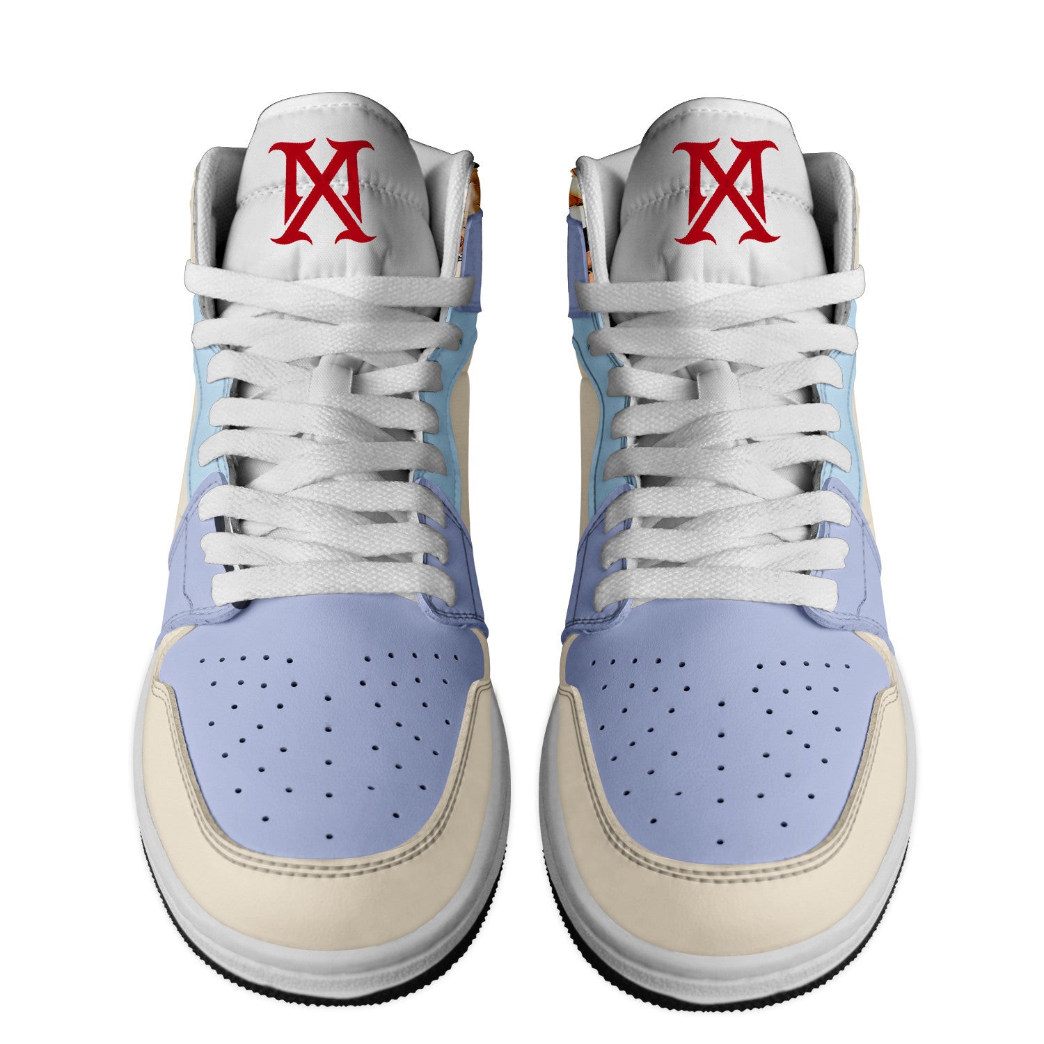 Oldsmobile AJ1 High Sneakers Shoes Printed For Men And Women - Image 2