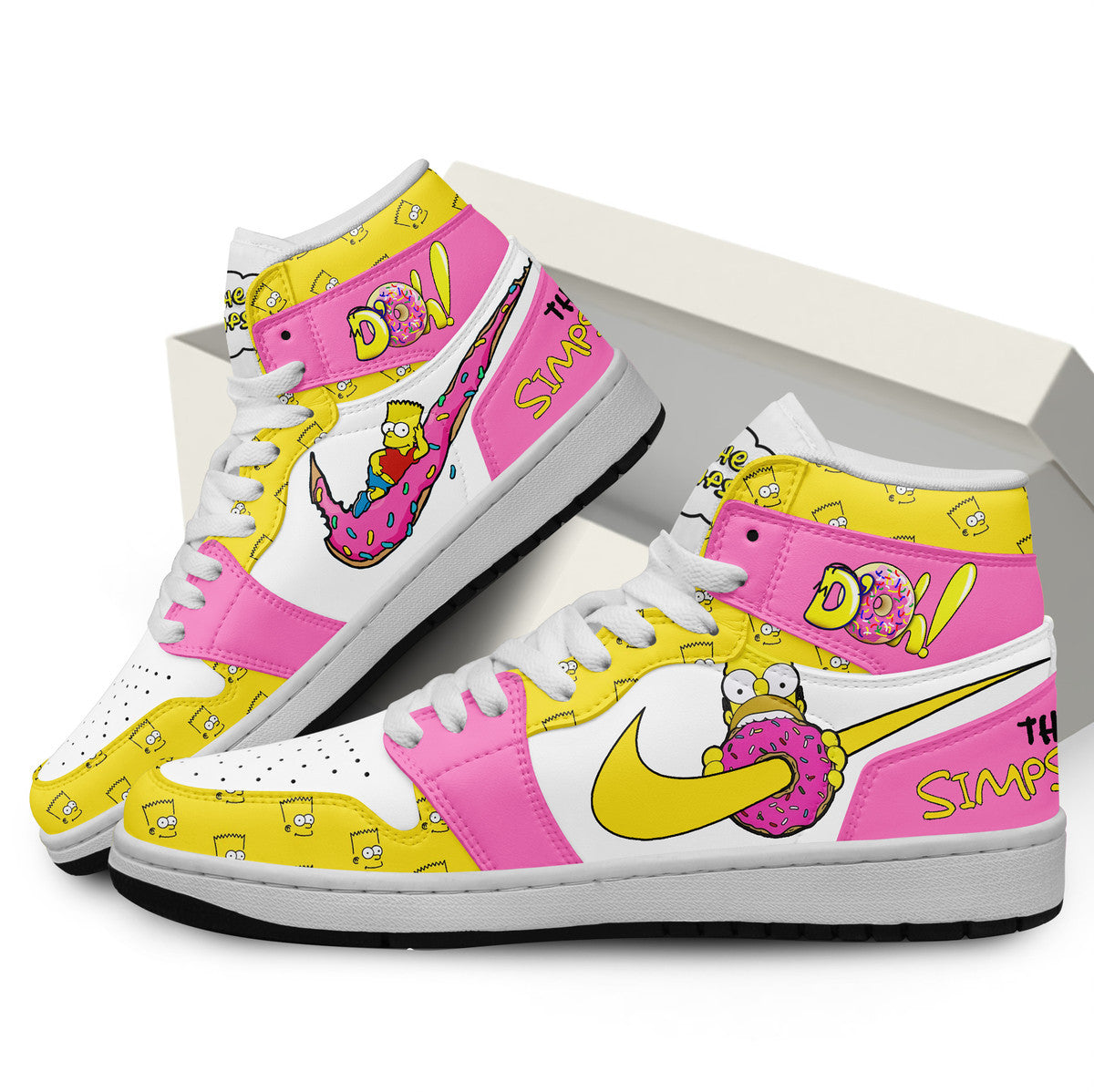 Ducati AJ1 High Sneakers Shoes Printed For Men And Women - Image 2