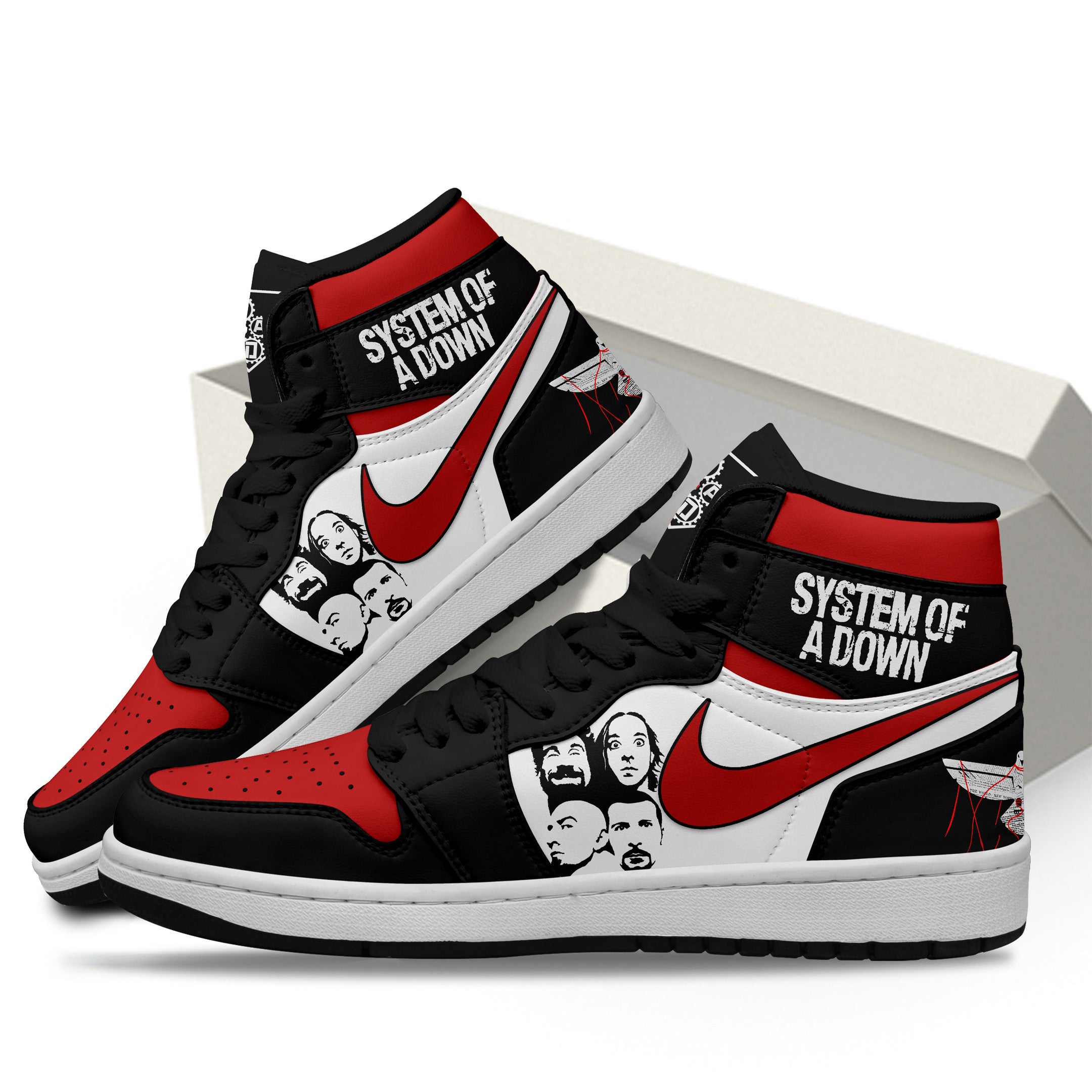 Kawasaki AJ1 High Sneakers Shoes Printed For Men And Women - Image 3