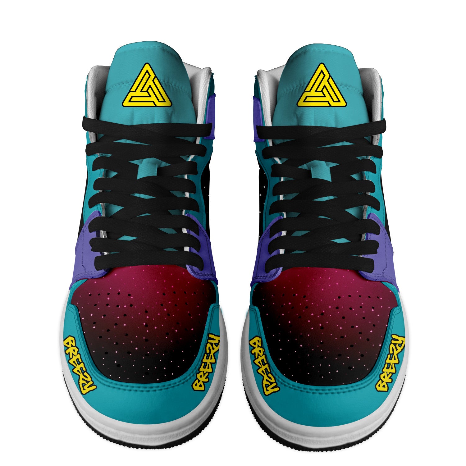 Beta motorcycles AJ1 High Sneakers Shoes Printed For Men And Women - Image 2