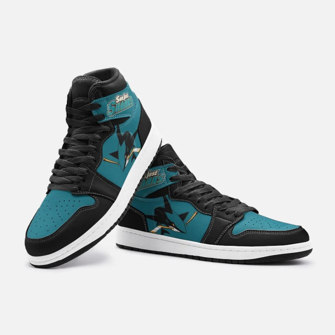 Nissan AJ1 High Sneakers Shoes Printed For Men And Women - Image 3
