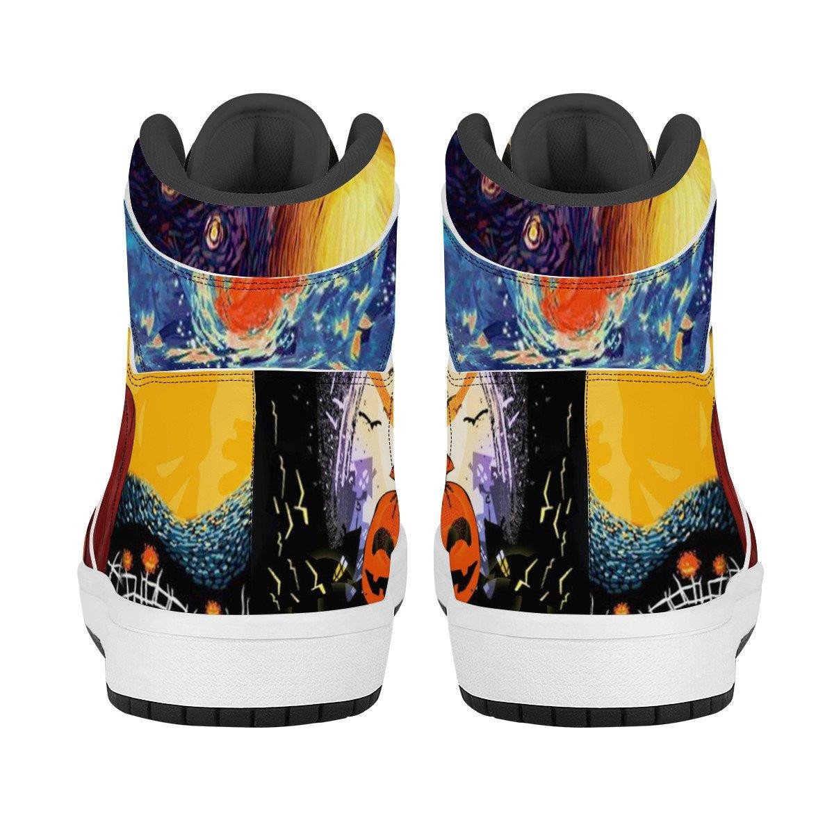 Oldsmobile AJ1 High Sneakers Shoes Printed For Men And Women - Image 2