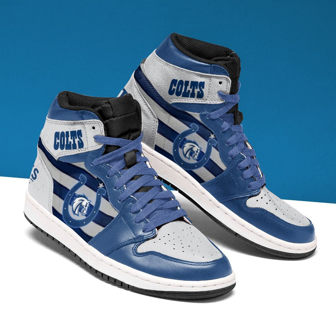 Mercedes-Benz AJ1 High Sneakers Shoes Printed For Men And Women - Image 2