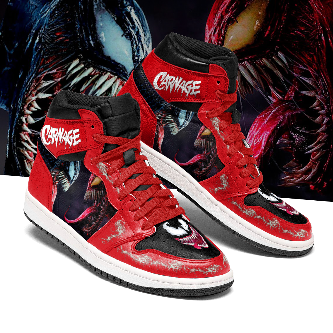 Keeway AJ1 High Sneakers Shoes Printed For Men And Women - Image 2