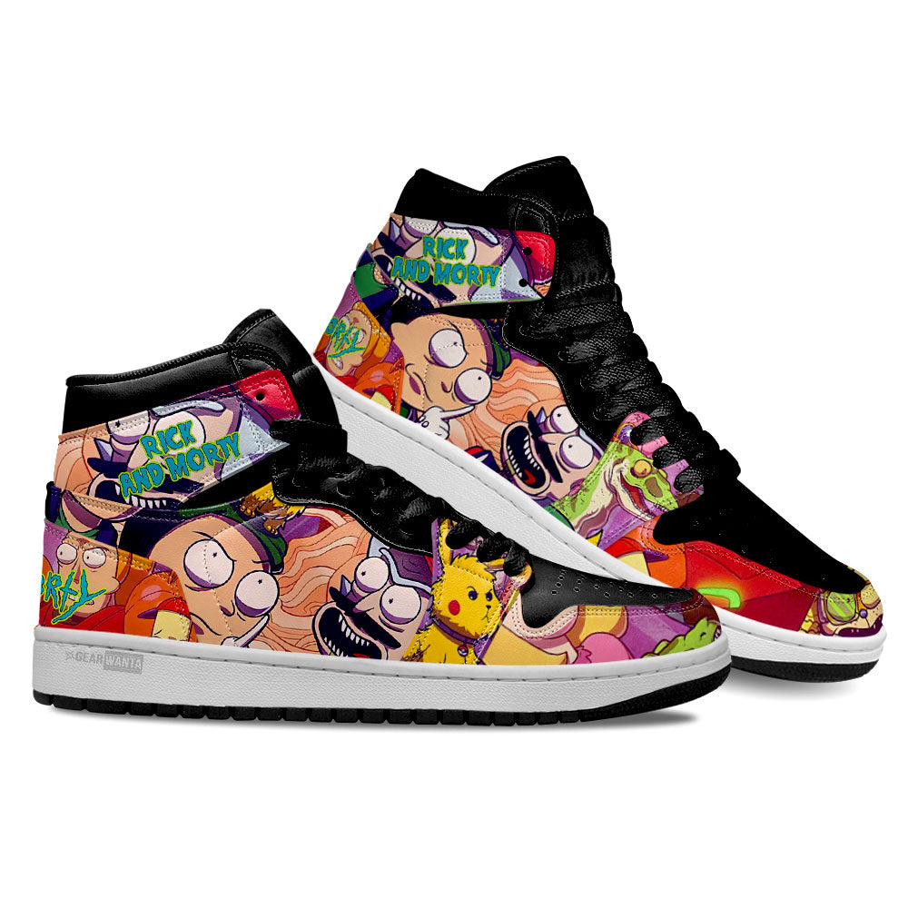 Power King AJ1 High Sneakers Shoes Printed For Men And Women - Image 2