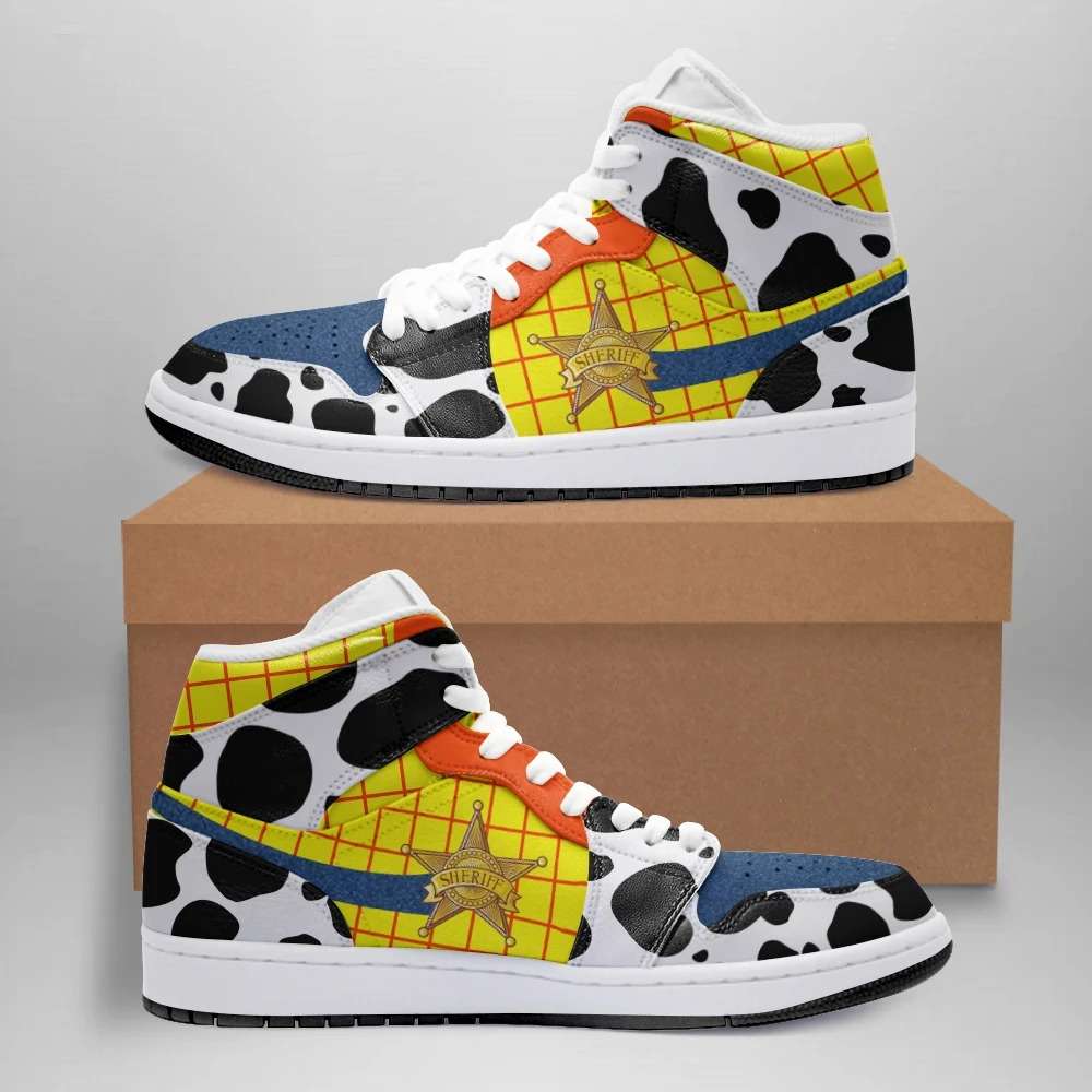 Caterpillar AJ1 High Sneakers Shoes Printed For Men And Women - Image 2