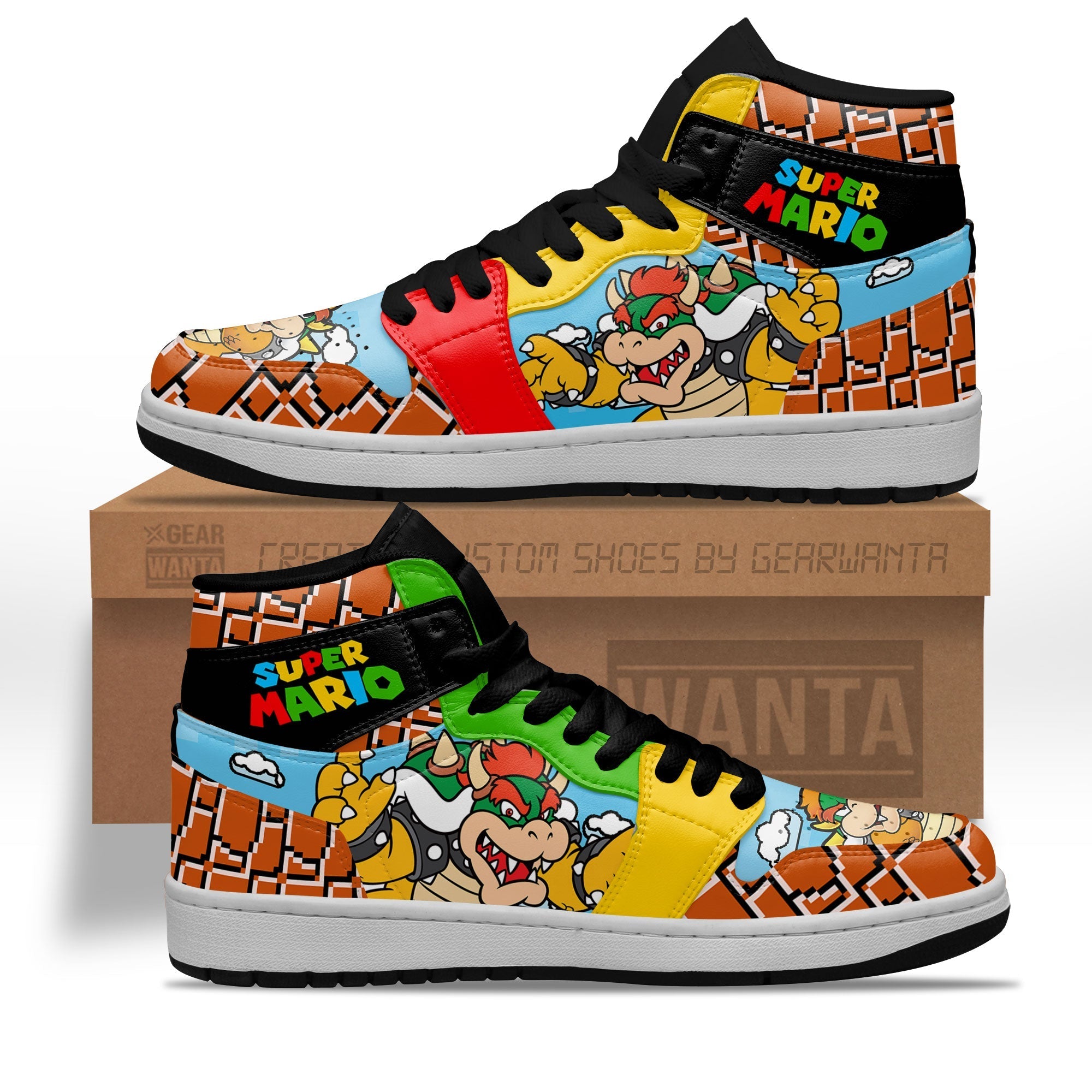 Iveco AJ1 High Sneakers Shoes Printed For Men And Women - Image 2