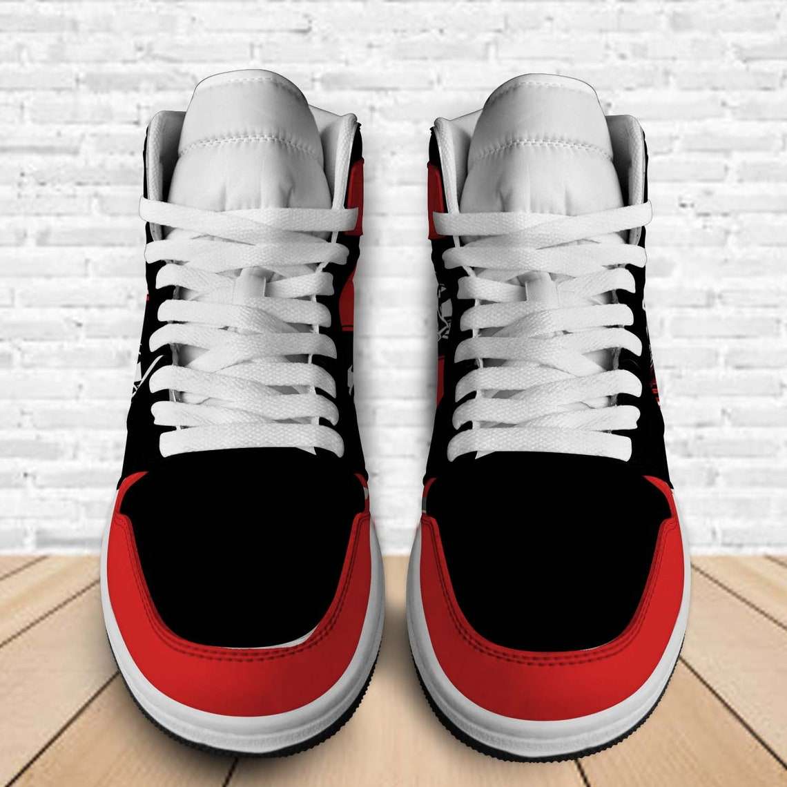 Ram truck AJ1 High Sneakers Shoes Printed For Men And Women - Image 3