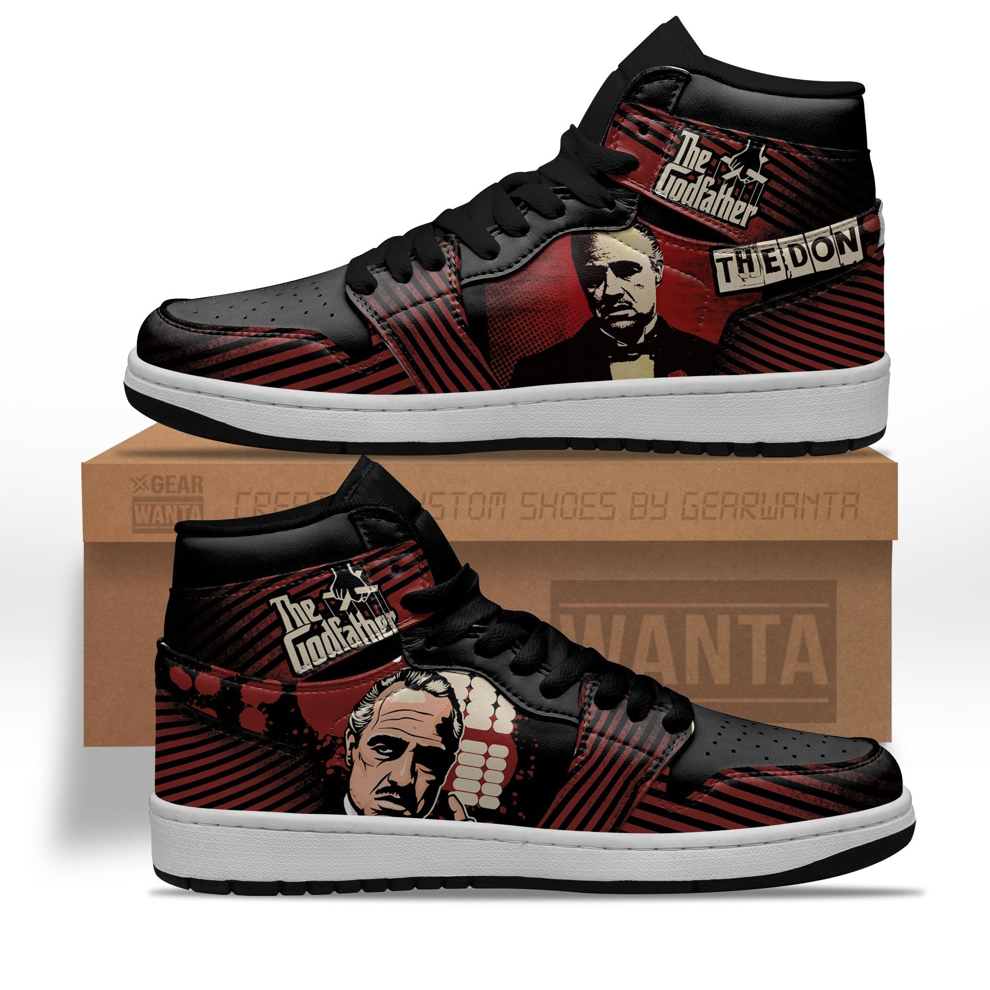 Suzuki AJ1 High Sneakers Shoes Printed For Men And Women - Image 2