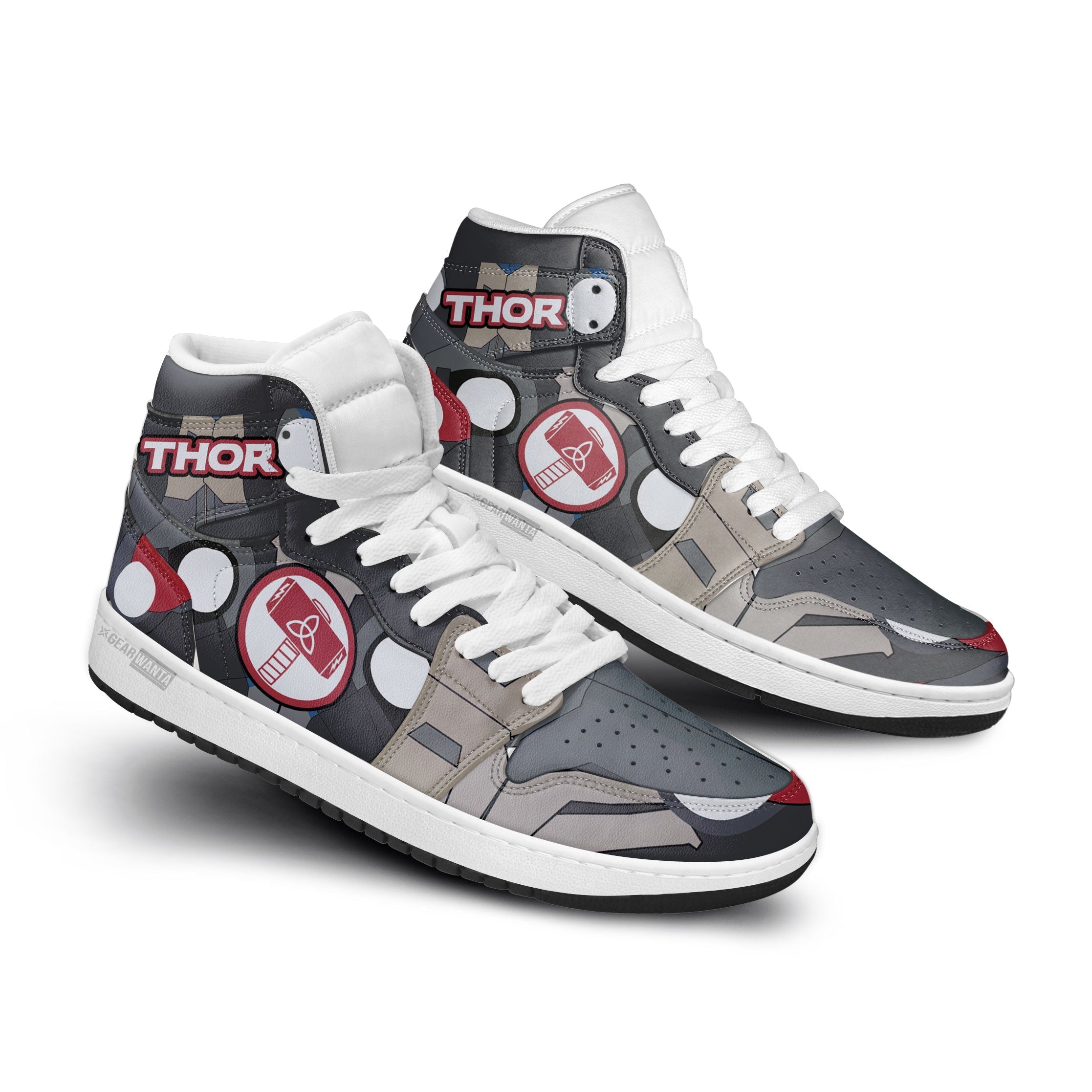Land-Rover AJ1 High Sneakers Shoes Printed For Men And Women - Image 2