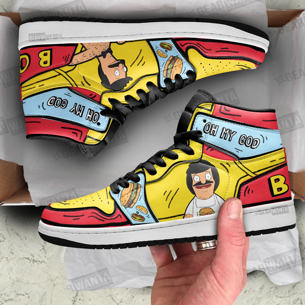 BSA AJ1 High Sneakers Shoes Printed For Men And Women - Image 2