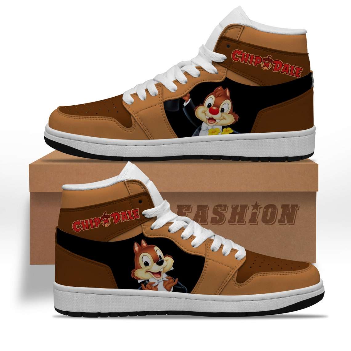 New Holland AJ1 High Sneakers Shoes Printed For Men And Women - Image 2