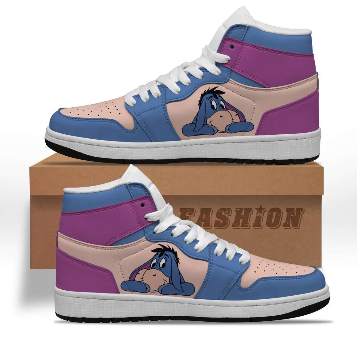 GMC AJ1 High Sneakers Shoes Printed For Men And Women - Image 2