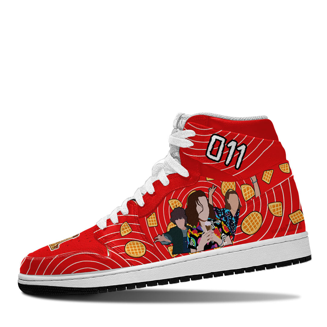 Tafe AJ1 High Sneakers Shoes Printed For Men And Women - Image 3