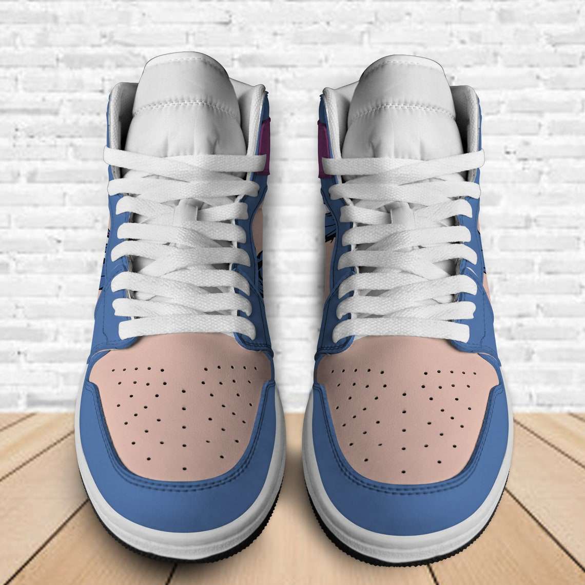 GMC AJ1 High Sneakers Shoes Printed For Men And Women - Image 3