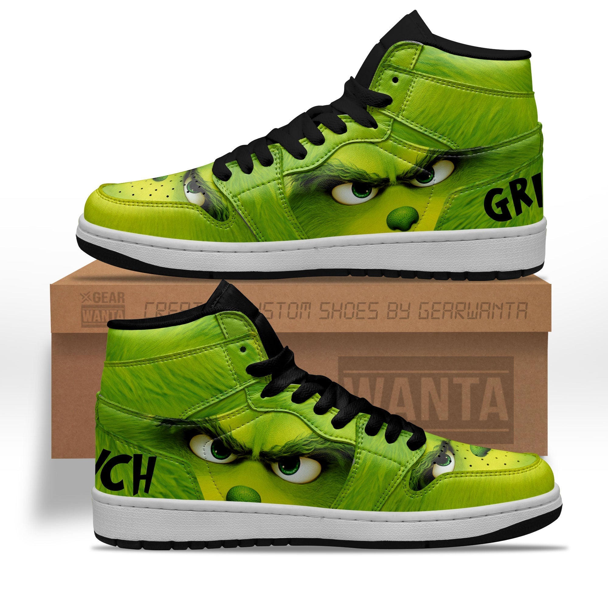 Freightliner AJ1 High Sneakers Shoes Printed For Men And Women - Image 2