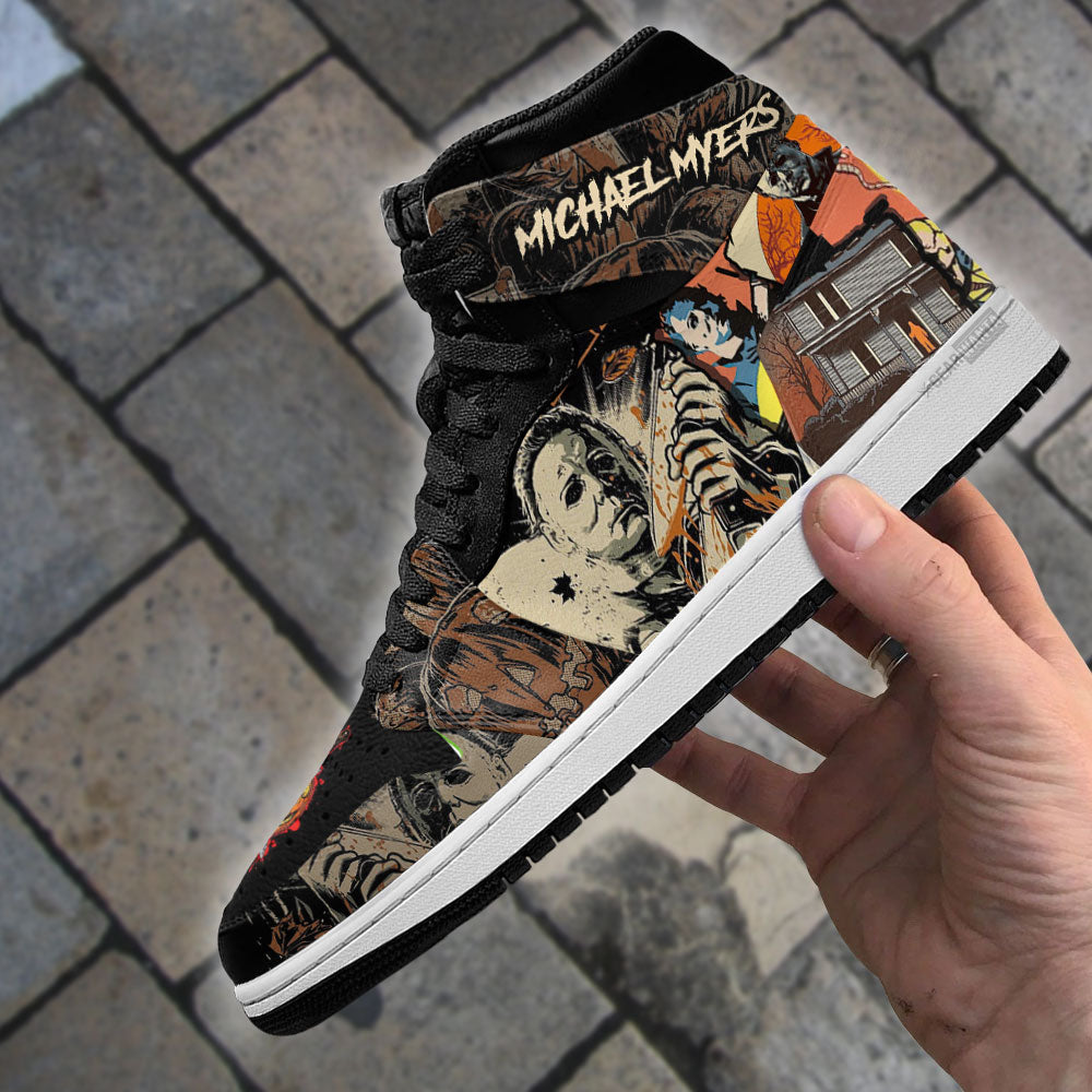 Skoda AJ1 High Sneakers Shoes Printed For Men And Women - Image 2