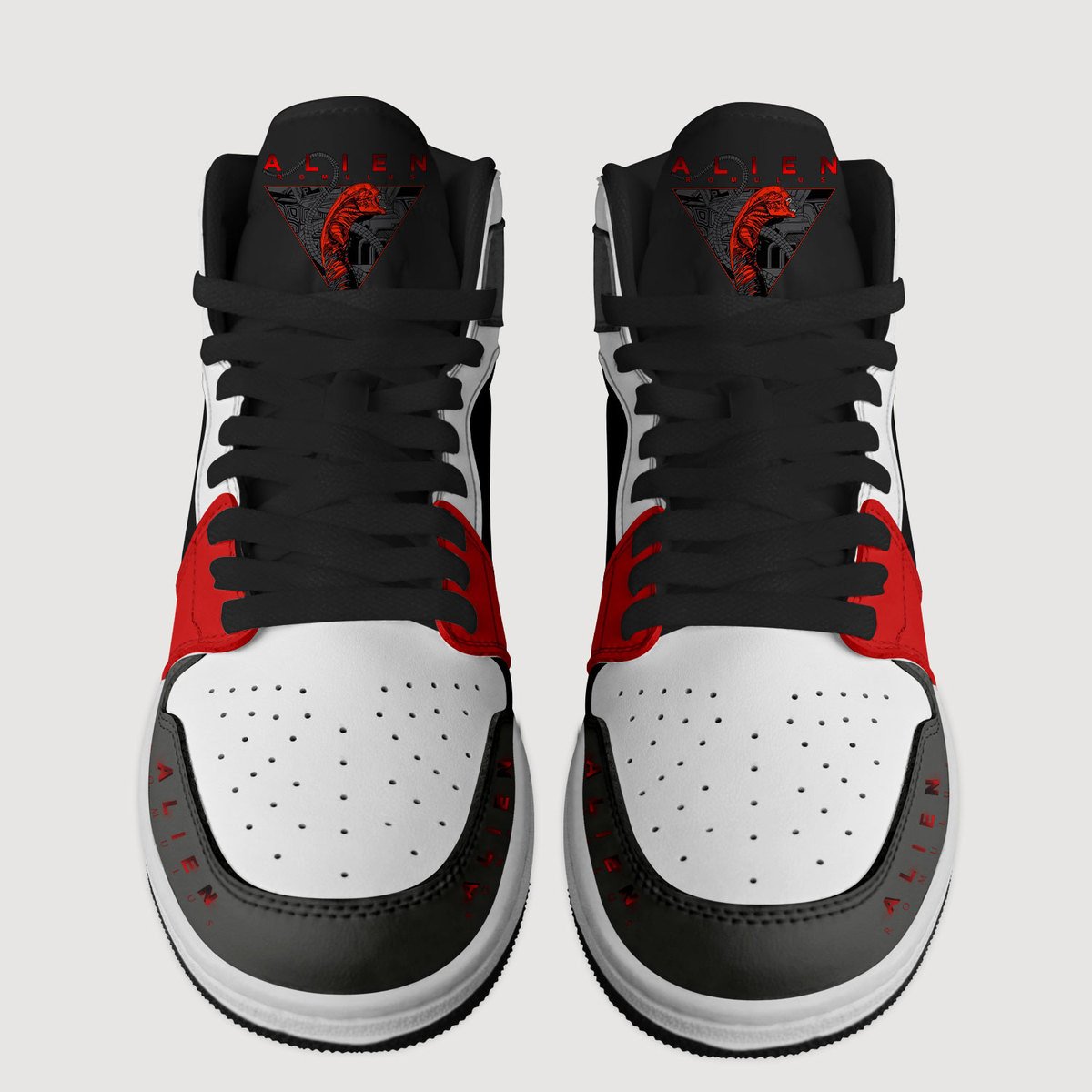 AMG AJ1 High Sneakers Shoes Printed For Men And Women - Image 3