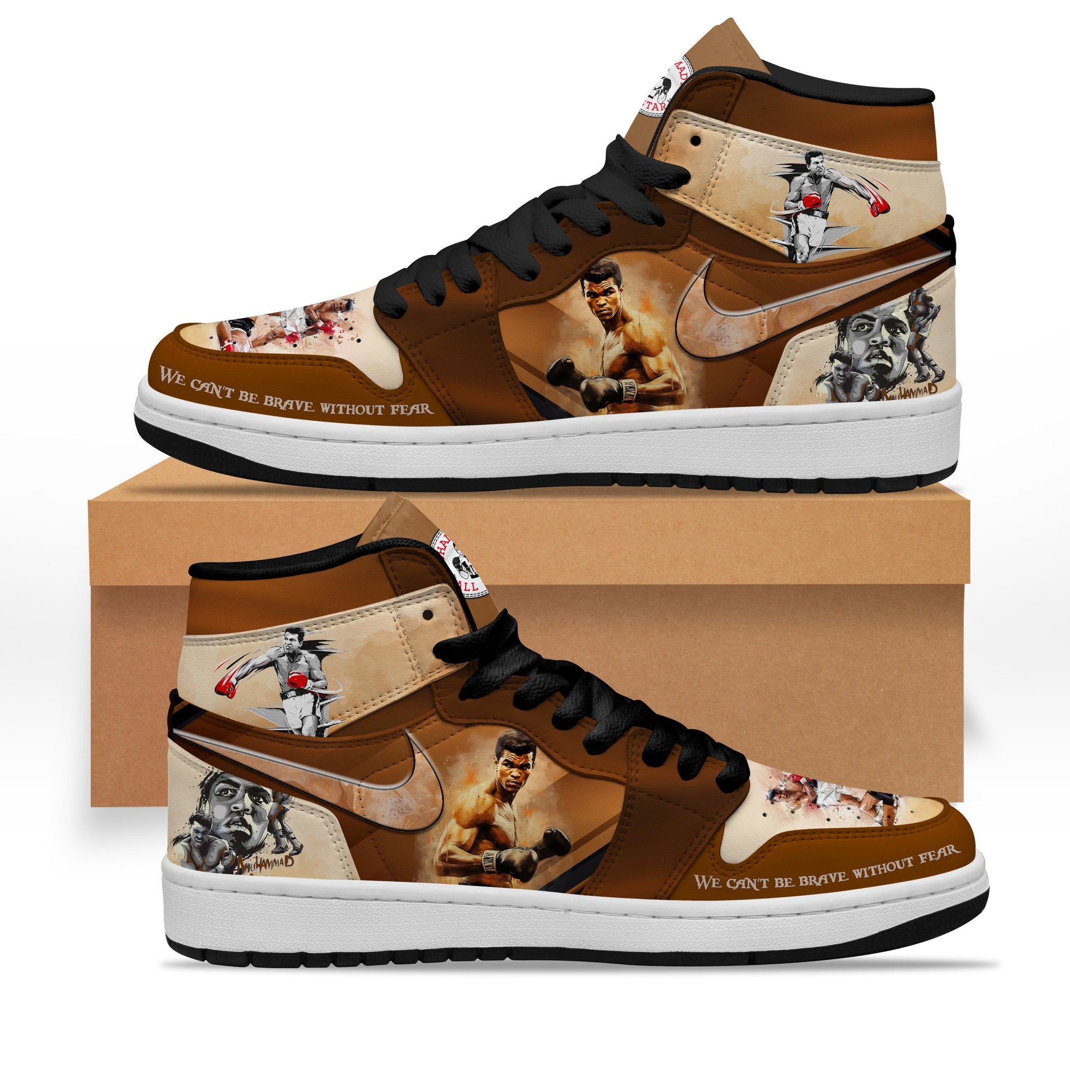 Mitsubishi Fuso AJ1 High Sneakers Shoes Printed For Men And Women - Image 3