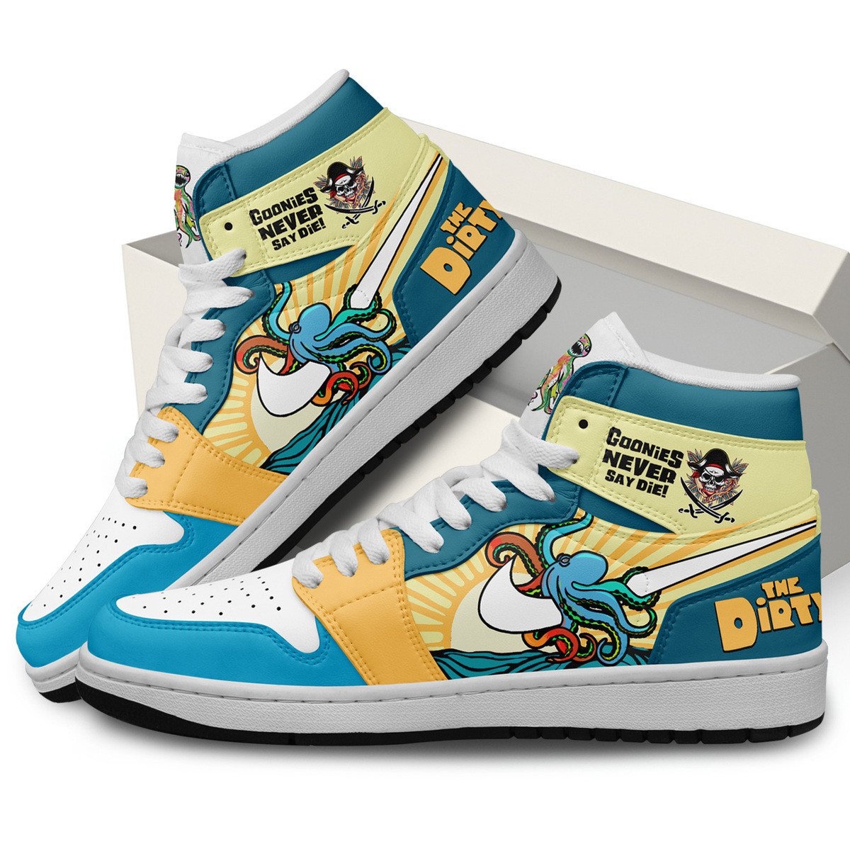 Hyundai AJ1 High Sneakers Shoes Printed For Men And Women - Image 2