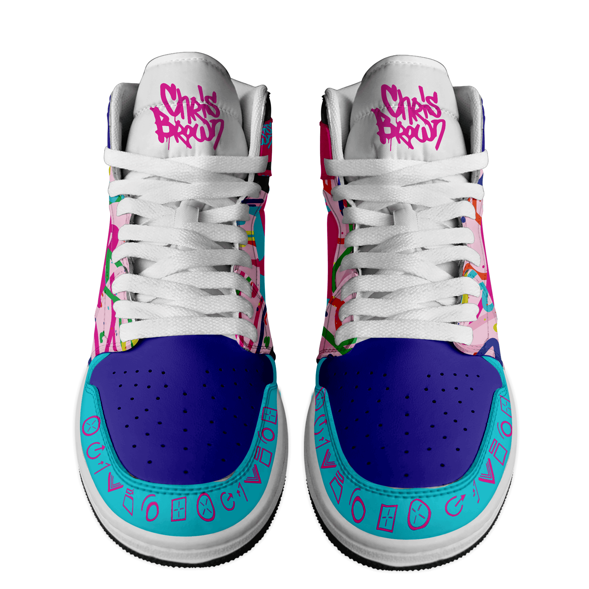 Rolls Royce AJ1 High Sneakers Shoes Printed For Men And Women - Image 2