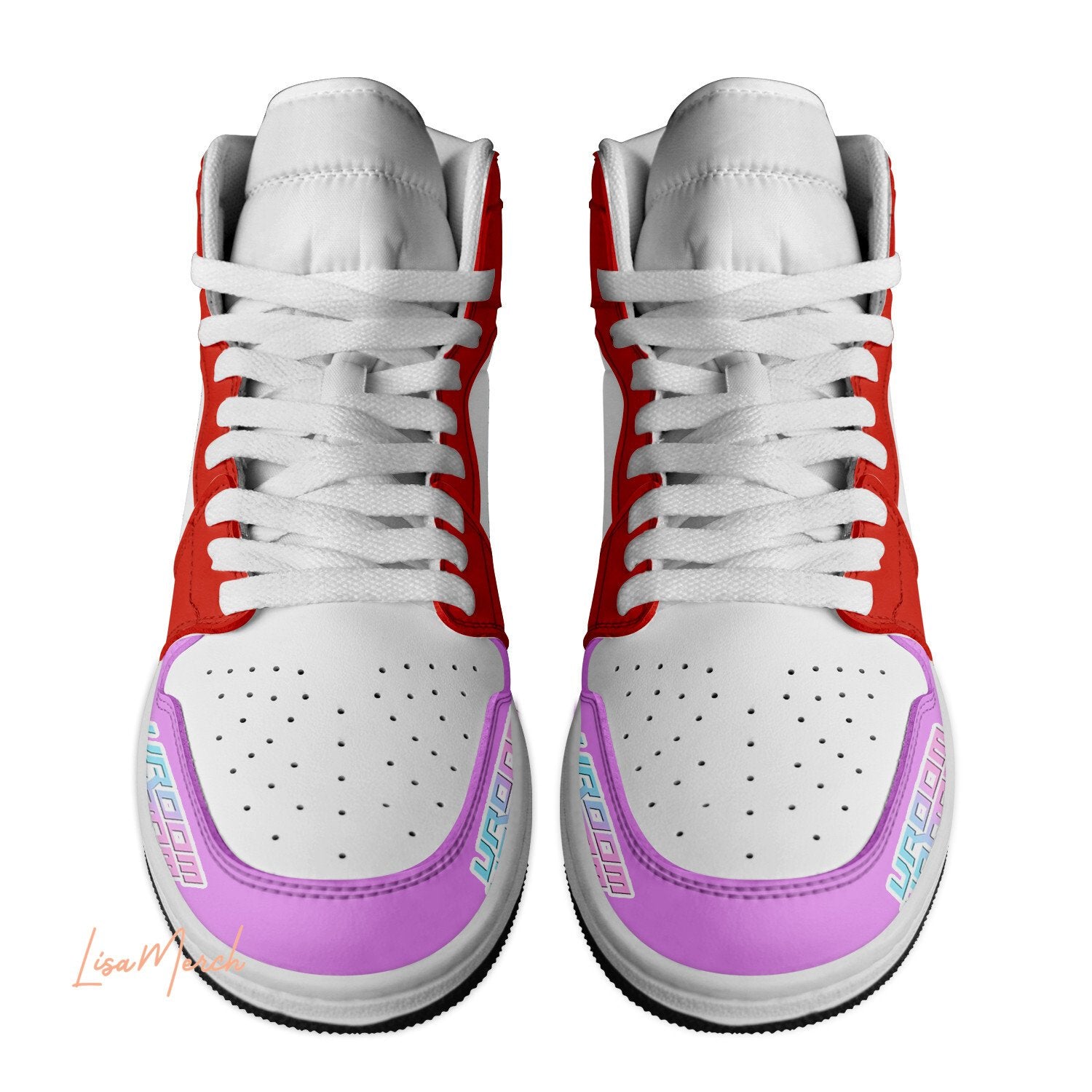 Seat AJ1 High Sneakers Shoes Printed For Men And Women - Image 3