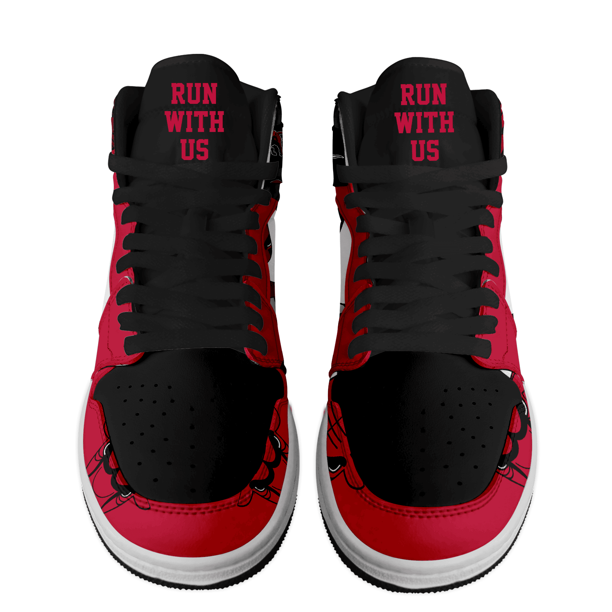 Infiniti AJ1 High Sneakers Shoes Printed For Men And Women - Image 2