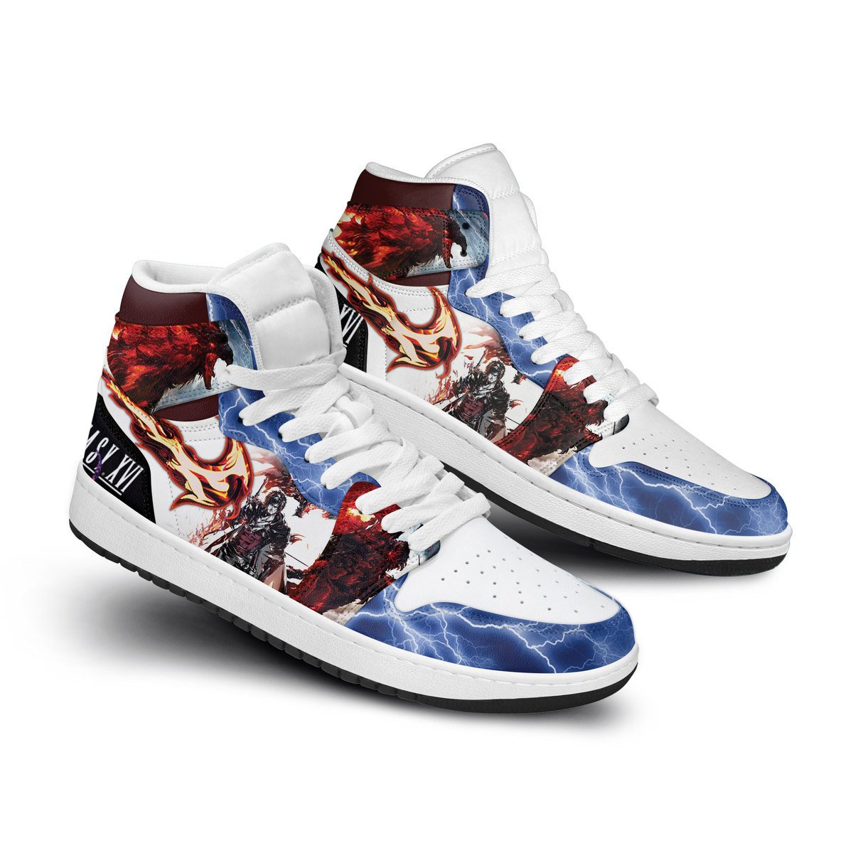 Hellcat AJ1 High Sneakers Shoes Printed For Men And Women - Image 2