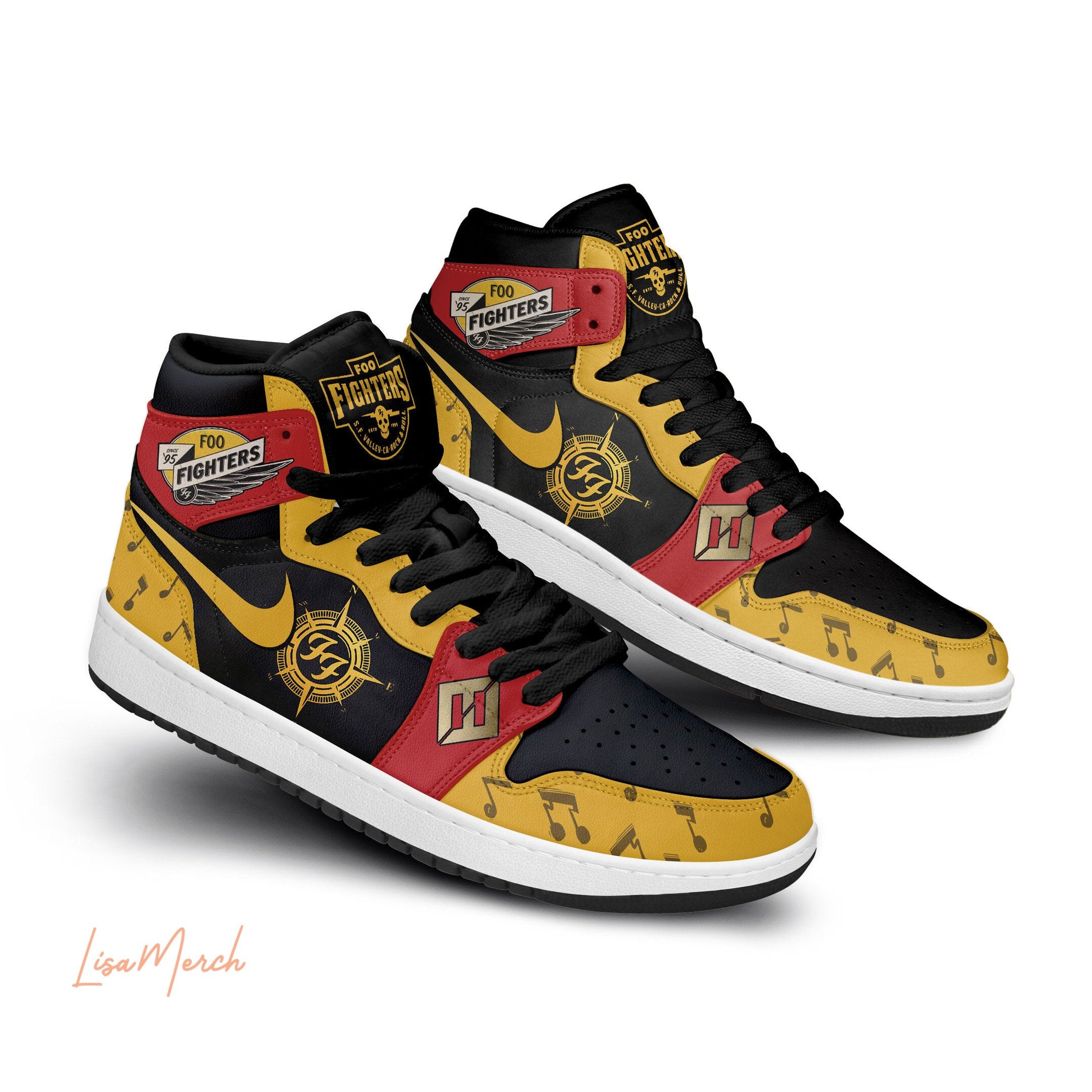 Lexus AJ1 High Sneakers Shoes Printed For Men And Women - Image 3