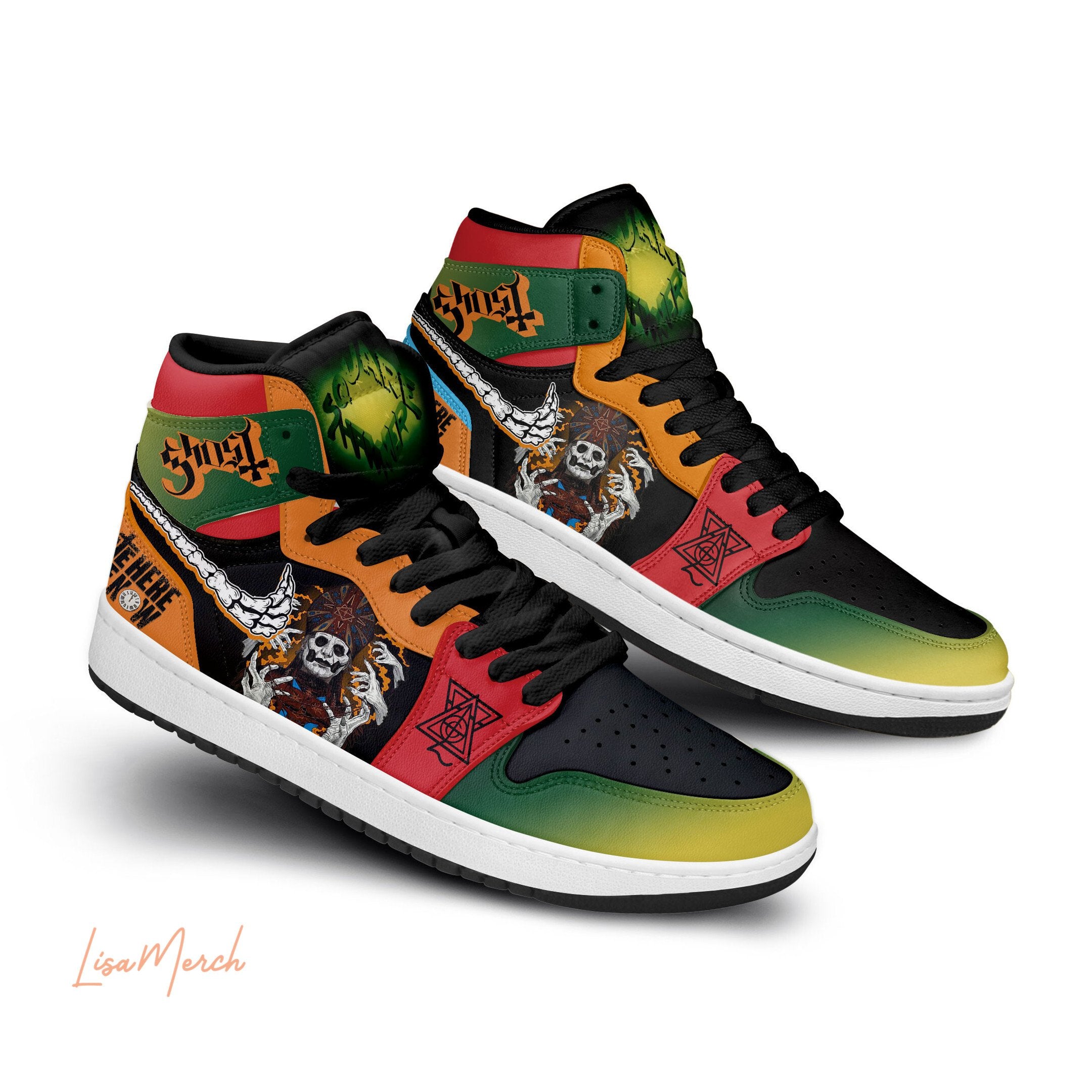 Tesla AJ1 High Sneakers Shoes Printed For Men And Women - Image 3