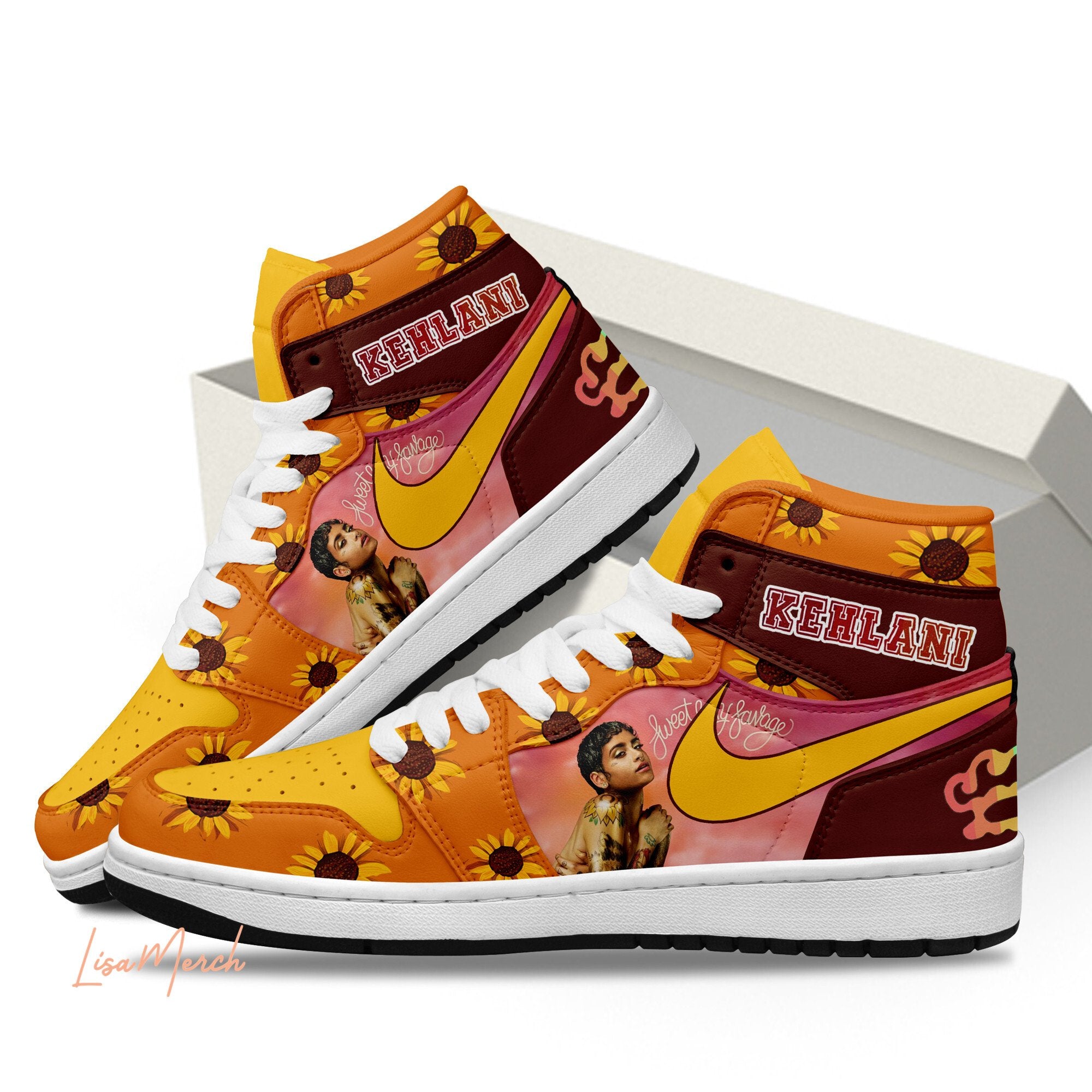 Ram truck AJ1 High Sneakers Shoes Printed For Men And Women - Image 2