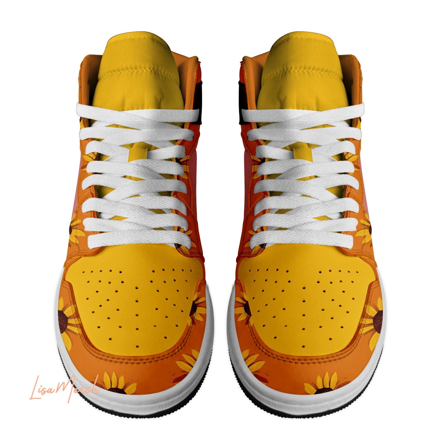 Ram truck AJ1 High Sneakers Shoes Printed For Men And Women - Image 3