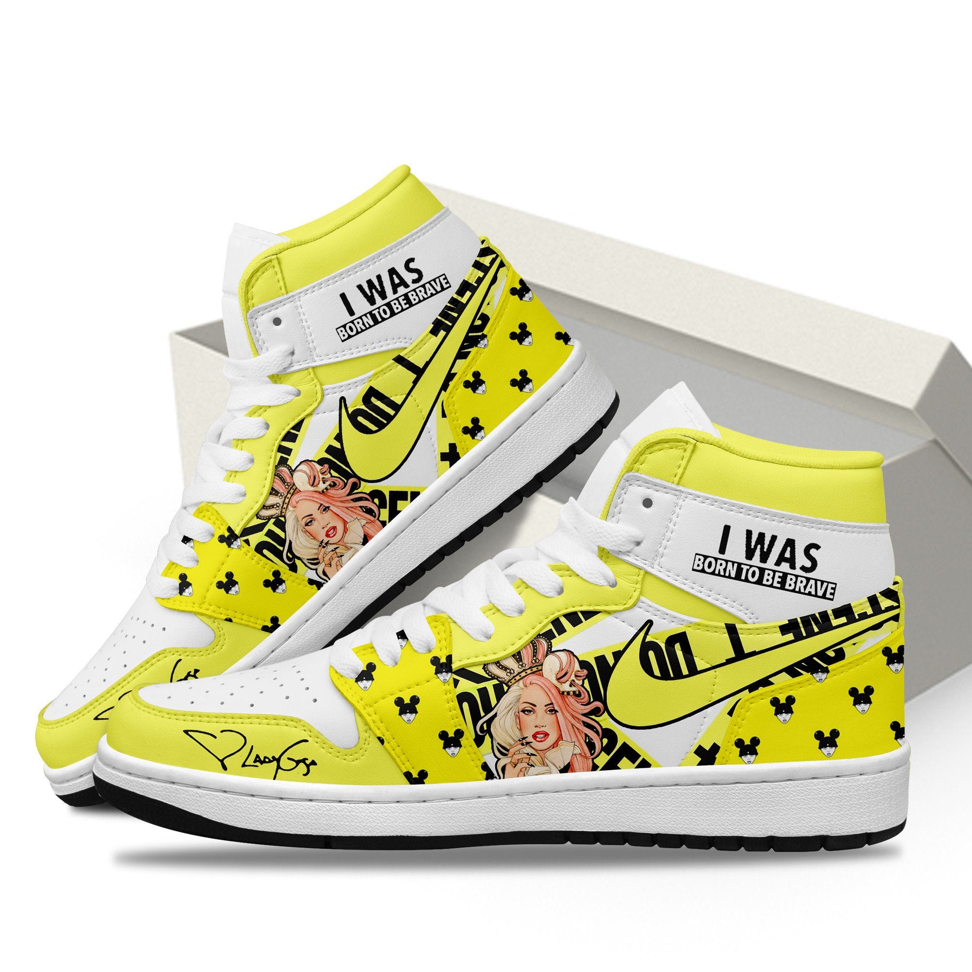 Chevrolet AJ1 High Sneakers Shoes Printed For Men And Women - Image 2