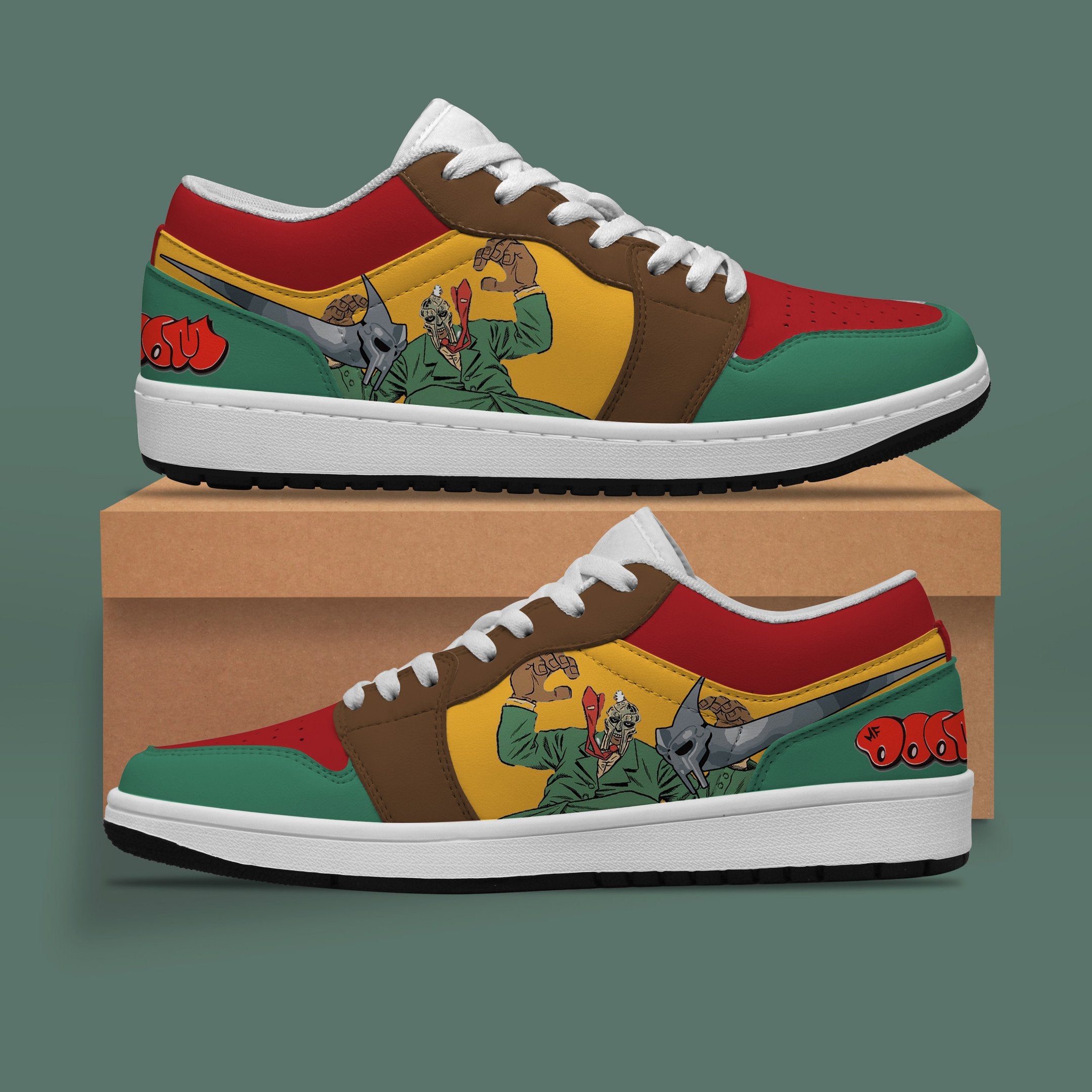 Maserati AJ1 High Sneakers Shoes Printed For Men And Women - Image 3