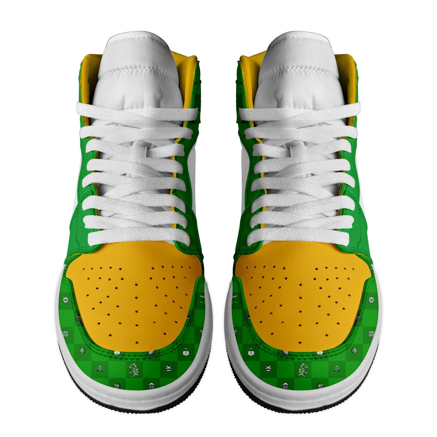 Oldsmobile AJ1 High Sneakers Shoes Printed For Men And Women - Image 3