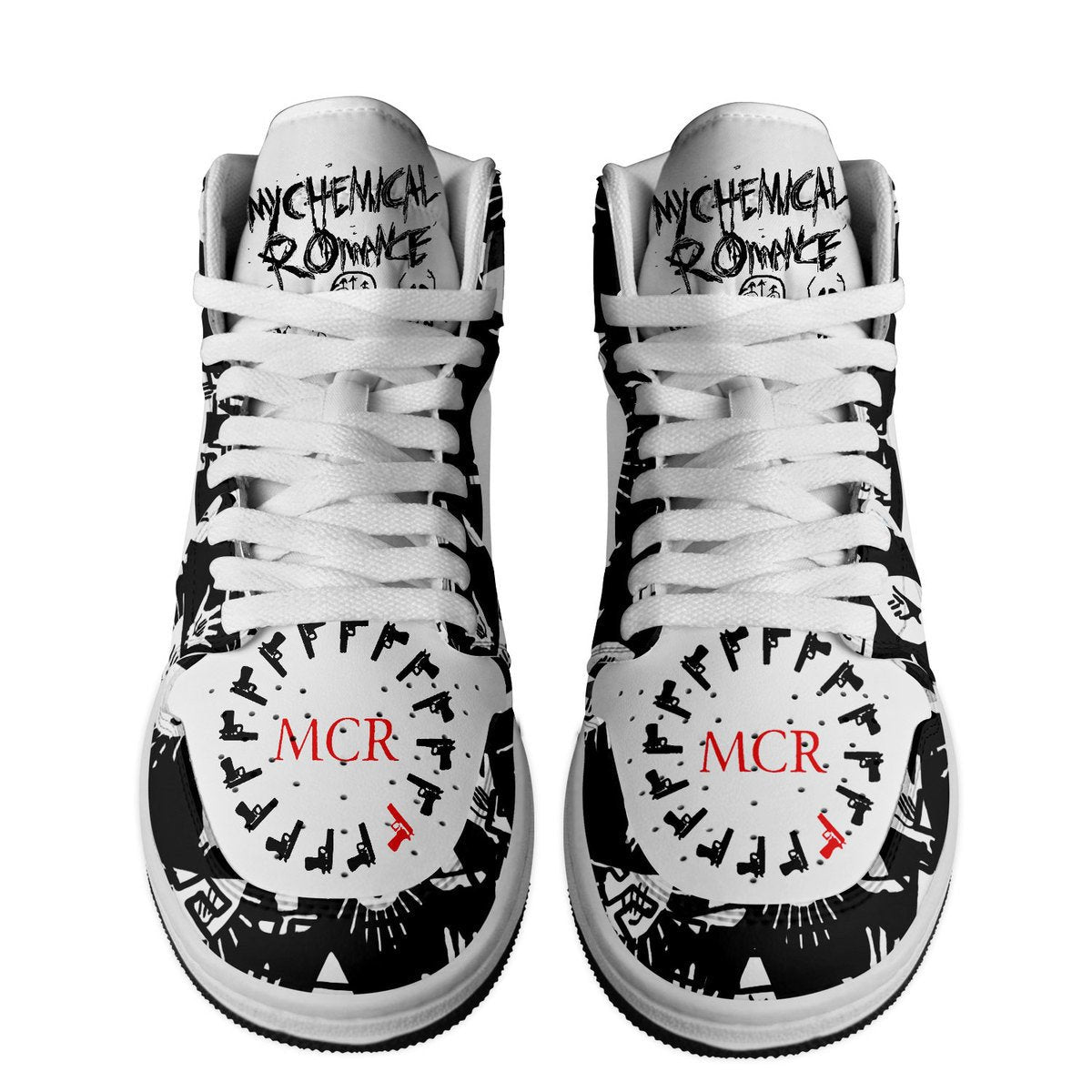 Volvo AJ1 High Sneakers Shoes Printed For Men And Women - Image 3