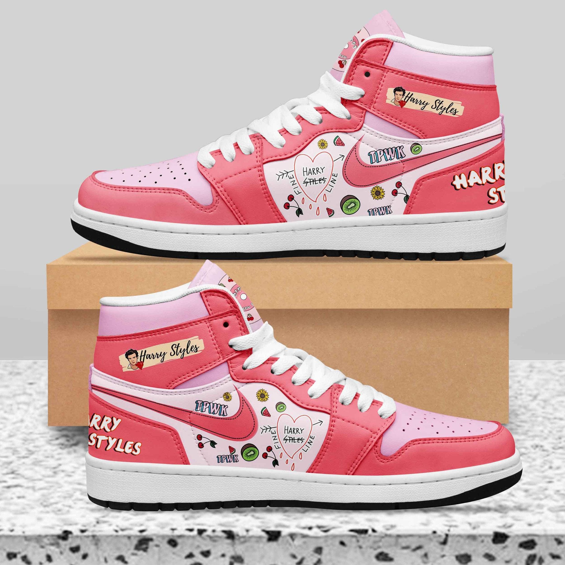 Mercedes-Benz AJ1 High Sneakers Shoes Printed For Men And Women - Image 2