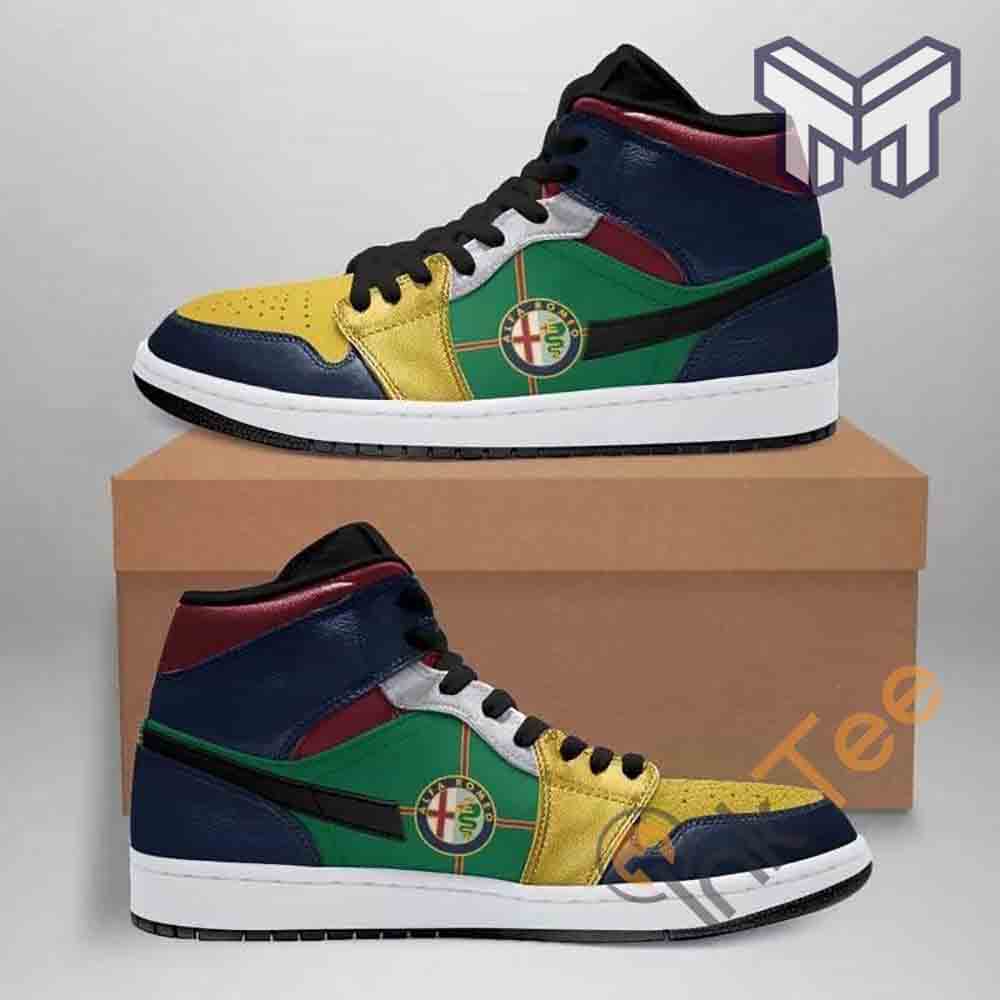 TYM Tractors AJ1 High Sneakers Shoes Printed For Men And Women - Image 2