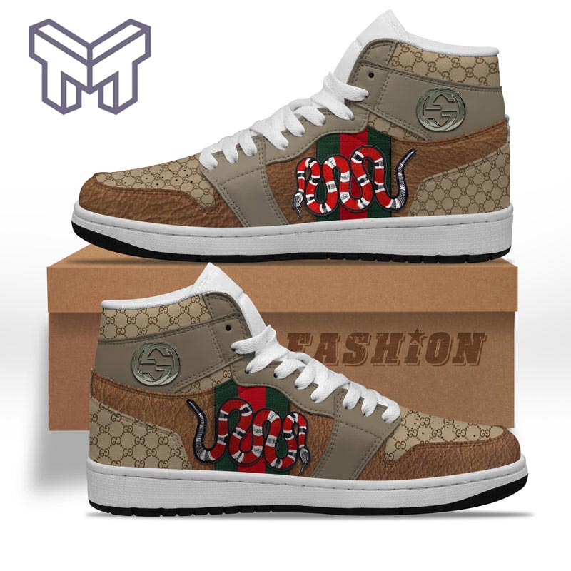 BMW Motorrad AJ1 High Sneakers Shoes Printed For Men And Women - Image 2