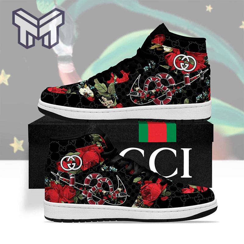 Kymco AJ1 High Sneakers Shoes Printed For Men And Women - Image 2