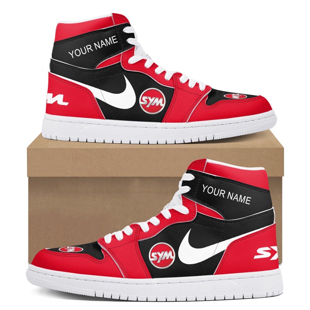 Ducati AJ1 High Sneakers Shoes Printed For Men And Women - Image 2
