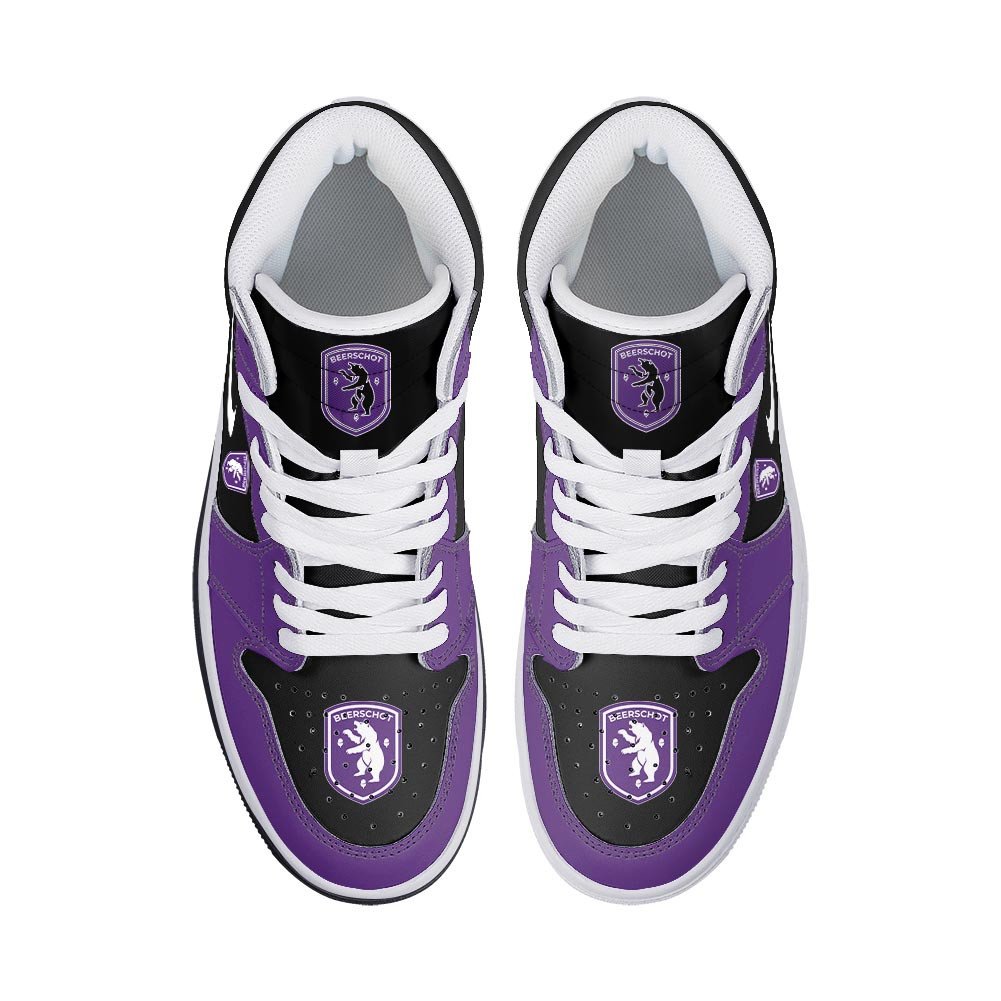 Yamaha Blue AJ1 High Sneakers Shoes Printed For Men And Women - Image 3