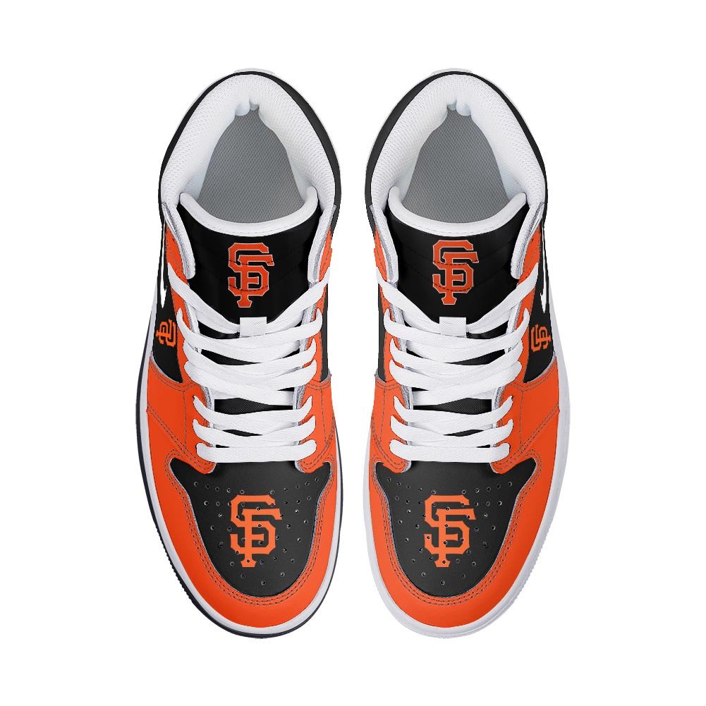 Unleash Playful Spirit with PO AJ1 High Sneakers Shoes Printed For Men And Women - Image 3