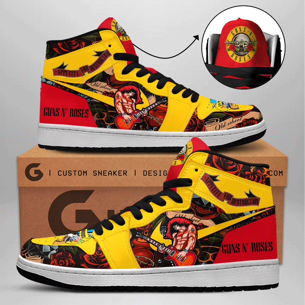Ferrari AJ1 High Sneakers Shoes Printed For Men And Women - Image 2