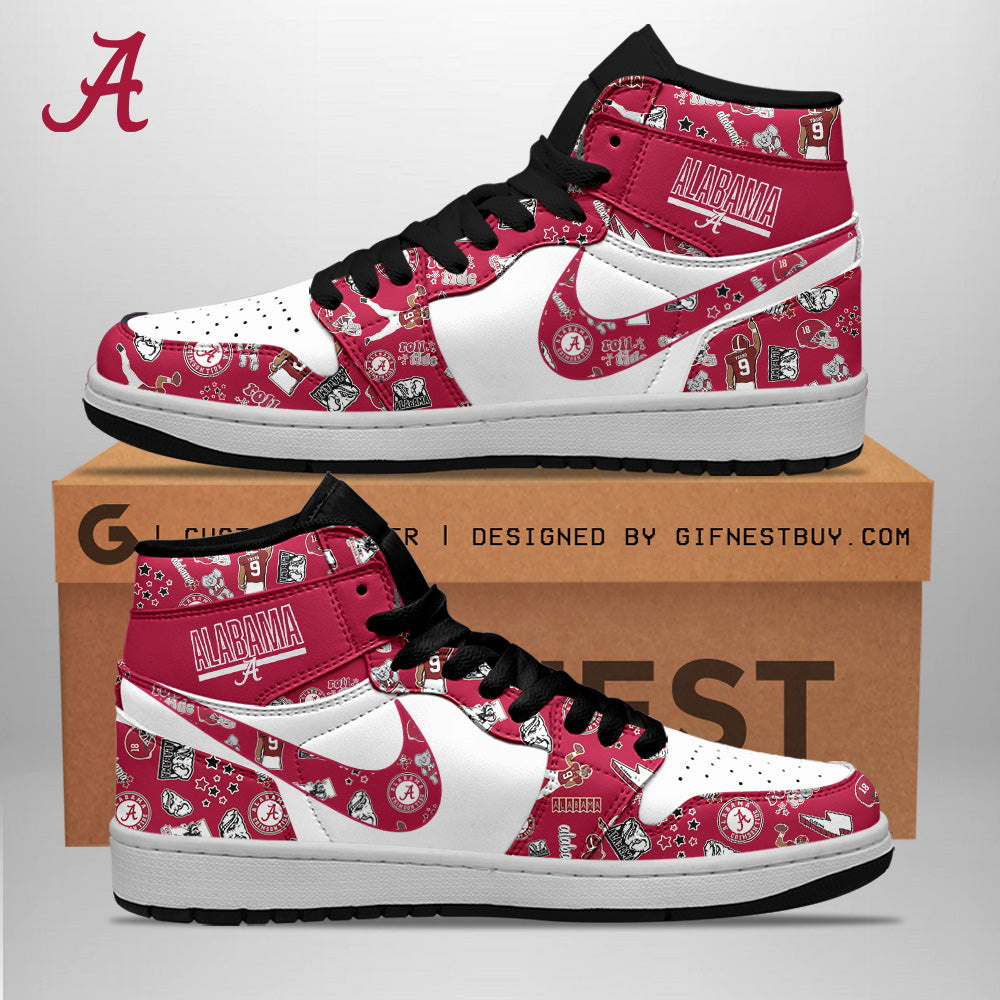 Mitsubishi AJ1 High Sneakers Shoes Printed For Men And Women - Image 2