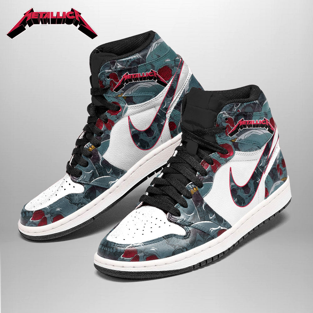 Buick AJ1 High Sneakers Shoes Printed For Men And Women - Image 3
