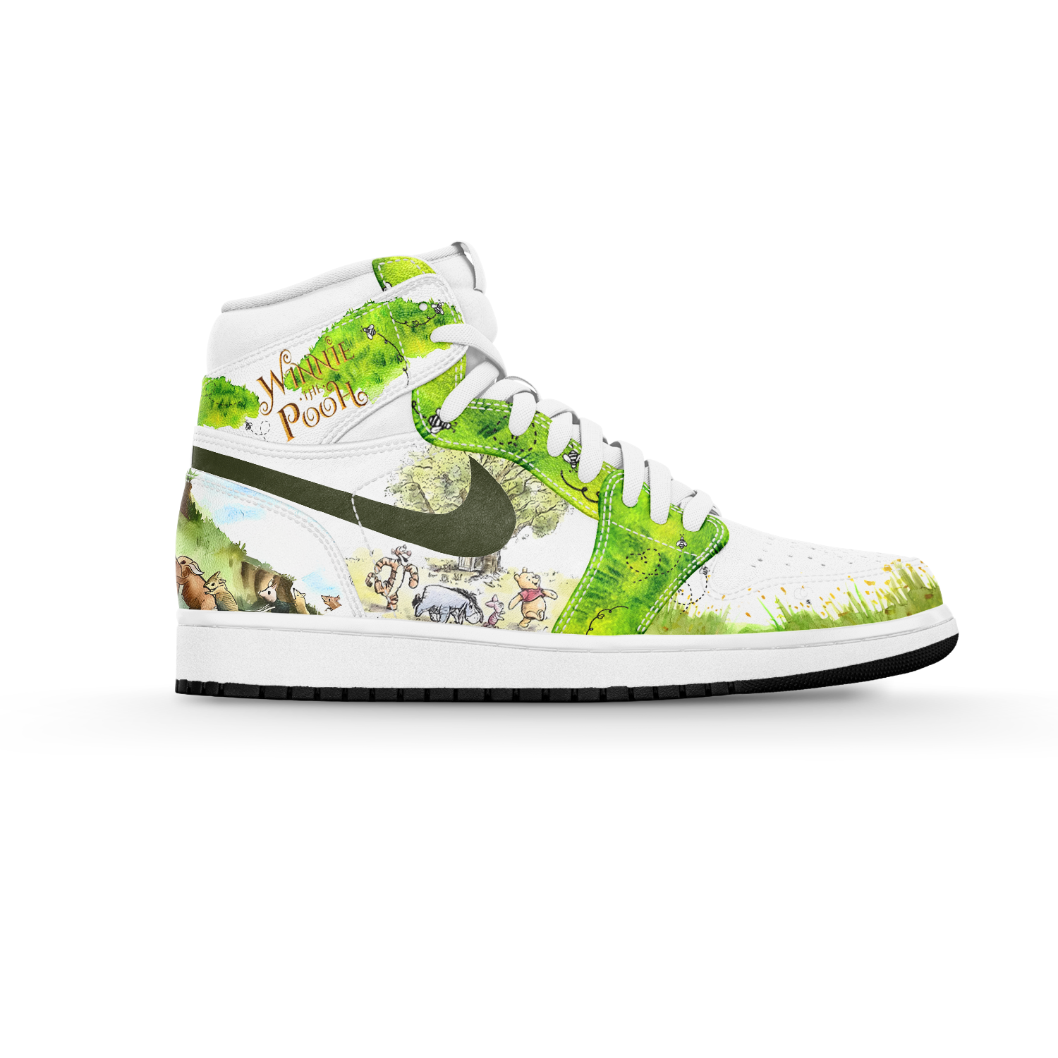 Thunderbird AJ1 High Sneakers Shoes Printed For Men And Women - Image 3
