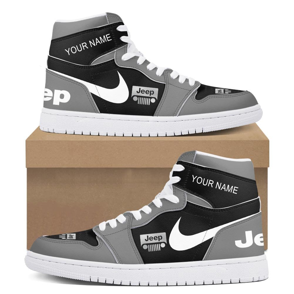 SsangYong Motor AJ1 High Sneakers Shoes Printed For Men And Women - Image 2